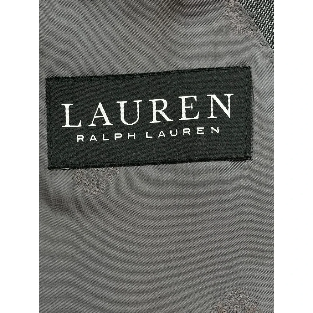 Lauren Ralph Lauren Suit Mens 46L Hopsack Wool Blend Pants 38x29 - 2 Pcs